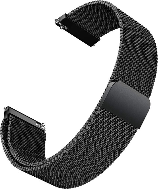 Bracelet milanais pour Fitbit Versa 3 / Sense – Bracelets de Design Bracelets avec fermeture magnétique – Zwart