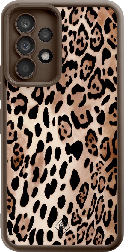 Coque – Compatible avec Samsung Galaxy A52 5G – Motif animal sauvage – Coque arrière en TPU Zwart – Geen imprimé – Marron/beige