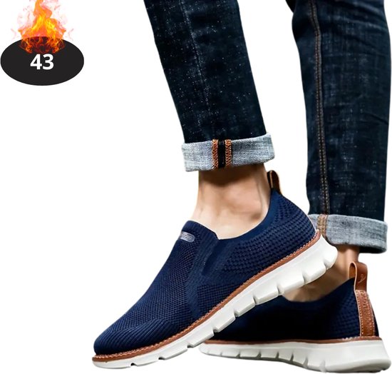 Chaussures pour femmes Bovista Homme – Baskets pour femmes – Confortables – Décontractées – Adulte – Blauw – Pointure 43
