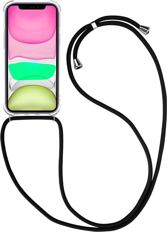 Coque iPhone 11 Siliconen Avec Cordon Antichoc Coque Transparente – Coque iPhone 11 Cordon – Transparente