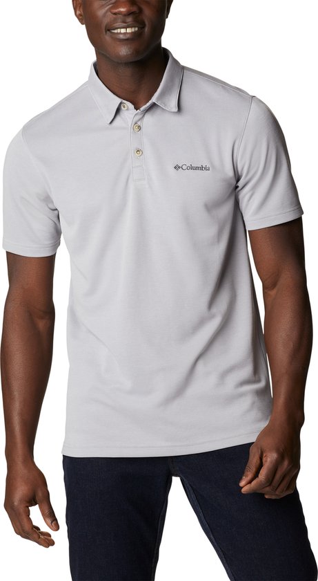 Columbia Nelson Point Polo 1772721039, Homme, Grijs, Polo, taille: S