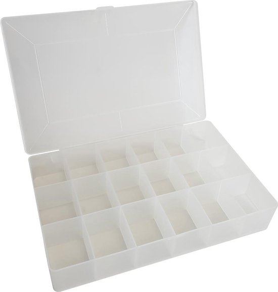 Boîte d&rsquo;assortiment / boîte de rangement / boîte de collecte 18 compartiments