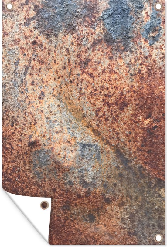 Décoration de jardin Acier – Rouille – Fer – 40×60 cm – Affiche de jardin – Toile de jardin – Affiche extérieure
