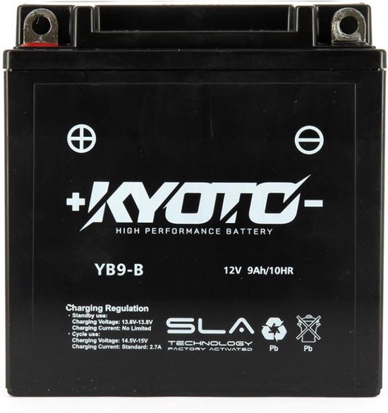 Batterie SLA Kyoto pour Scooter Piaggio 150 Fly 2004 à 2013 Y9B-B / 12V 9Ah Neuf