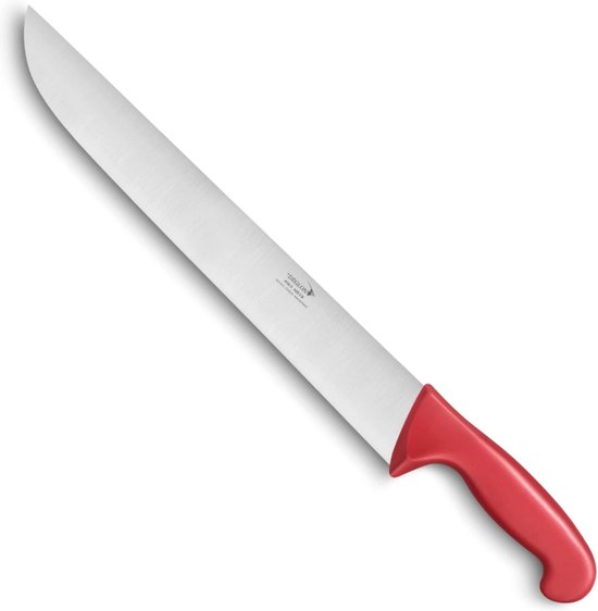 Couteau à découper Déglon 35 cm PROFIL® – Manche Rouge – Taille et Précision Professionnelle