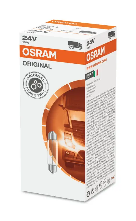1 ampoule type C10W 24V 10W Osram 6429
