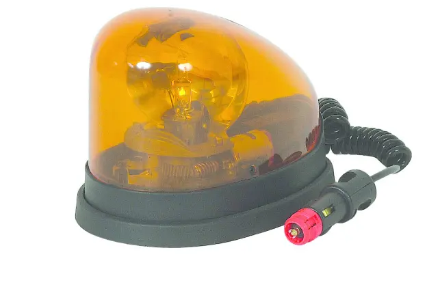 SODISE – Gyrophare halogène H1 12V goutte d&rsquo;eau magnétique orange – 16304
