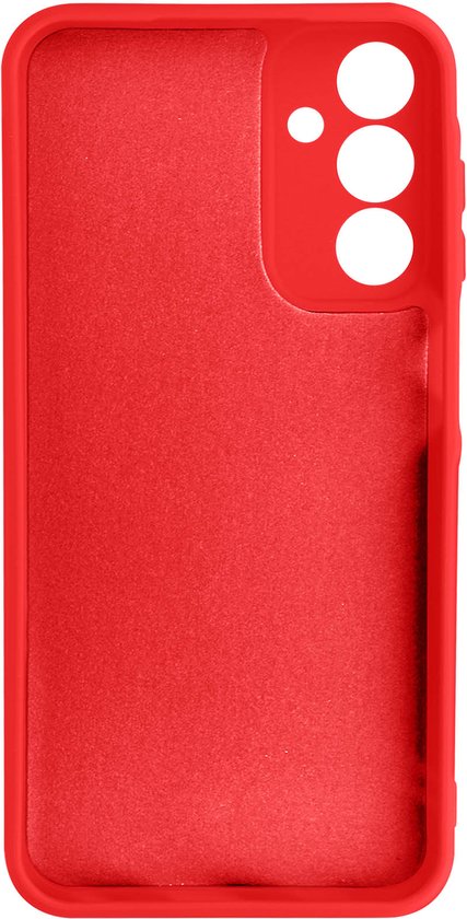 Coque adaptée pour Samsung Galaxy A15 semi-rigide douce au toucher, rouge