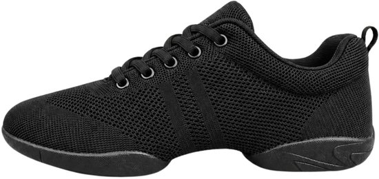 Baskets de danse Femme | Noir | « Salsette » | Chaussures de danse végétaliennes | Hip hop, latino, zumba | Taille 32