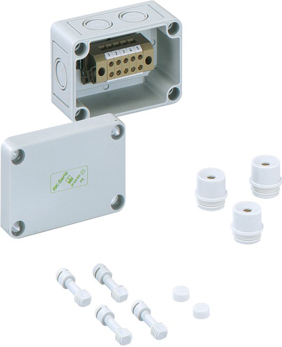 Boîtier de bornes Spelsberg RKKi 4/05-5x4q, 65 x 94 x 57, plastique Grijs, 1 pièce