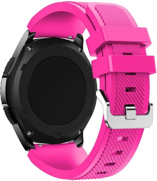 Bracelet Strap-it Smartwatch 20mm – bracelet en silicone adapté pour Huawei Watch GT 2 42mm / GT 3 42mm – bracelet de montre adapté pour Amazfit GTS / GTS 2 / 2 Mini / GTS 3 / GTS 4 / Amazfit Bip / Bip Lite / Bip S / Bip u Pro / Bip 3 – rose vif