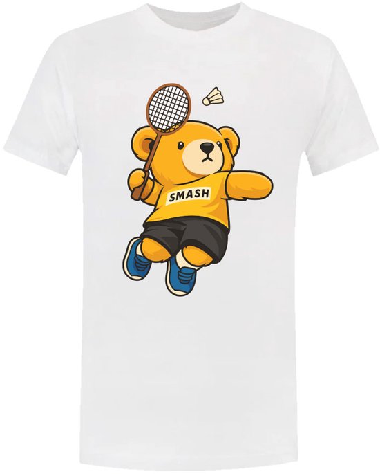 Beertje joue au badminton T-shirt homme | fracasser | Navette | tennis | badminton | sport