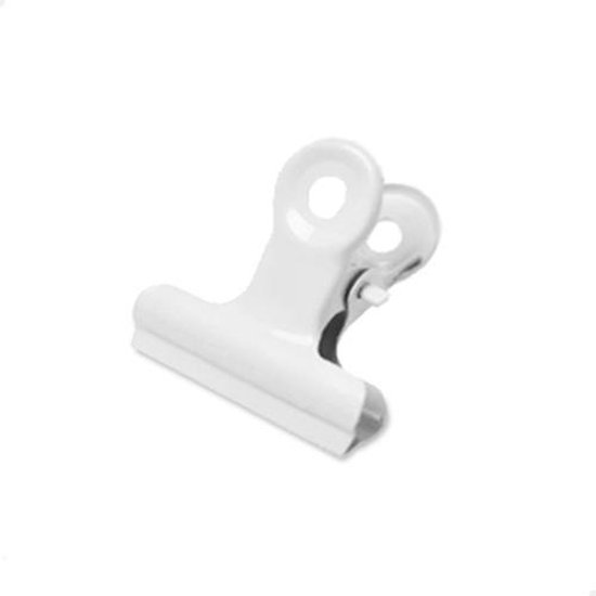 Clip Bulldog 31 mm | Blanc | 30 pièces