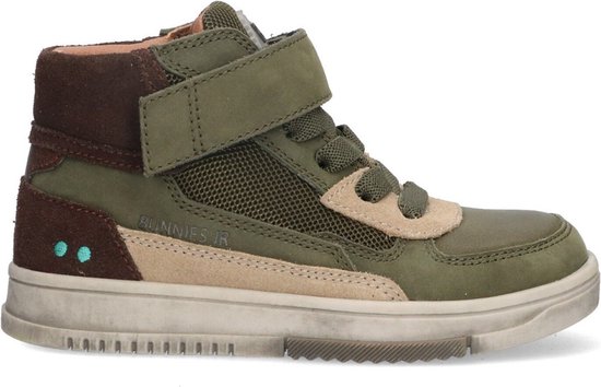 BunniesJR 224834-569 Baskets pour femmes hautes Garçons – Vert – Cuir – Lacets