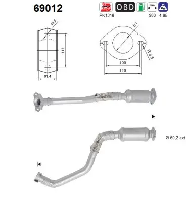 Catalyseur AS 69012
