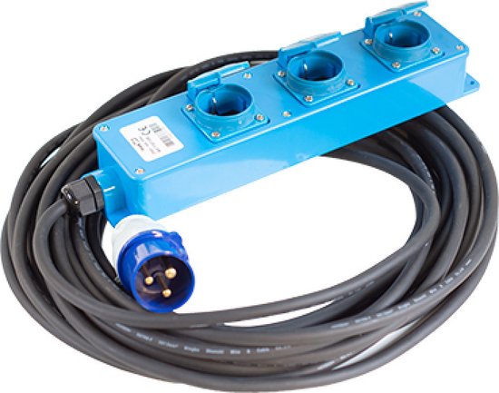 Câble adaptateur néoprène 15 mtr CEE-230V unité 3 pièces