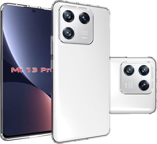 Coque Xiaomi 13 Pro – Coque en gel TPU transparent MobyDefend – Complètement transparente – Coque pour téléphone portable – Coque adaptée à : Xiaomi 13 Pro