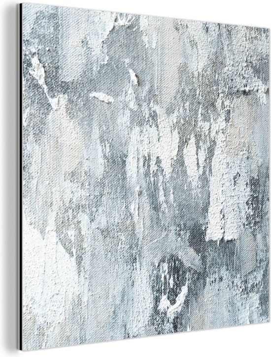 Décoration murale Métal – Peinture Aluminium Industrielle – Peinture – Industrielle – Design – 90×90 cm – Dibond – Photo sur aluminium – Décoration murale industrielle – Pour le salon/chambre