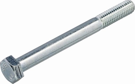 Boulon hexagonal M16x65mm Acier Galvanisé – 25 pièces
