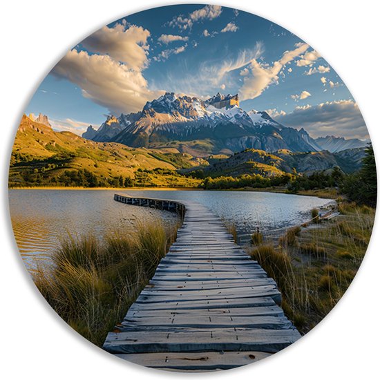 Écailles murales de Berg – Décoration murale nature ronde – Tableau rond Plus – Tableaux classiques – Aluminium – Décoration murale chambre cercle mural aluminium 100×100 cm