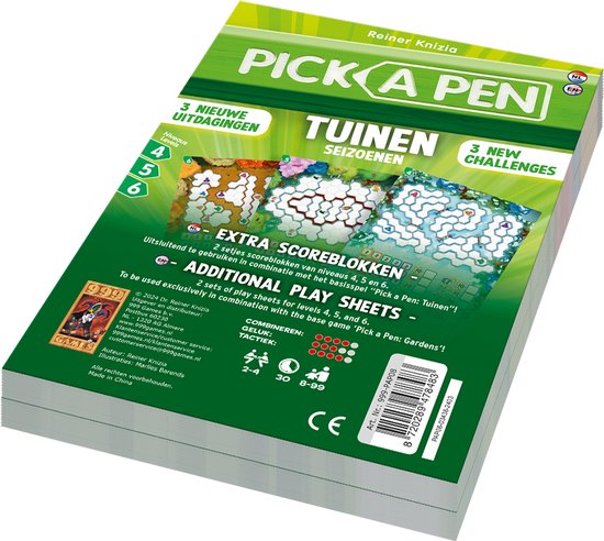 Choisissez un stylo : Gardens Seasons niveau 4, 5, 6 Blocs de score