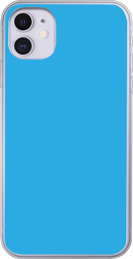 Coque iPhone 11 – Blauw – Clair – Design – Coque de téléphone en Siliconen