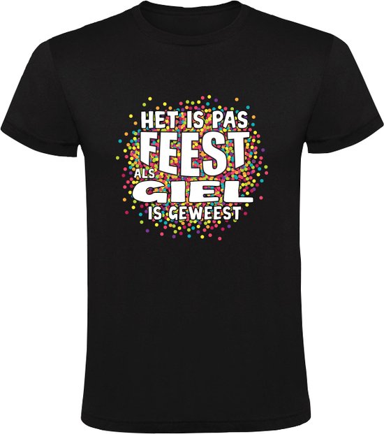 Ce n&rsquo;est pas la fête tant que Giel n&rsquo;a pas été T-shirt homme | chemise | Noir