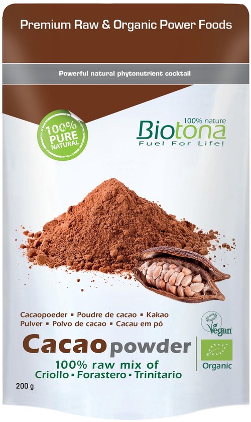 Biotona Super-aliments Poudre de Cacao en Poudre 200gr