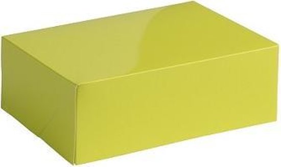 Coffrets cadeaux emballage cadeau brillant 30x22x7cm LIMEGREEN (10 pièces)