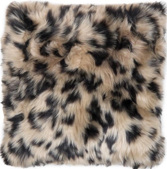 Coussin Donsie Noir/Marron 60 x 60 cm