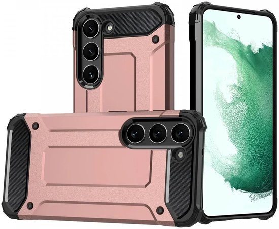 Coque adaptée pour Samsung Galaxy A05S. | Résistant aux chocs | Couverture arrière hybride | Housse de protection | Résistant aux chocs | Une protection supplémentaire | Rose