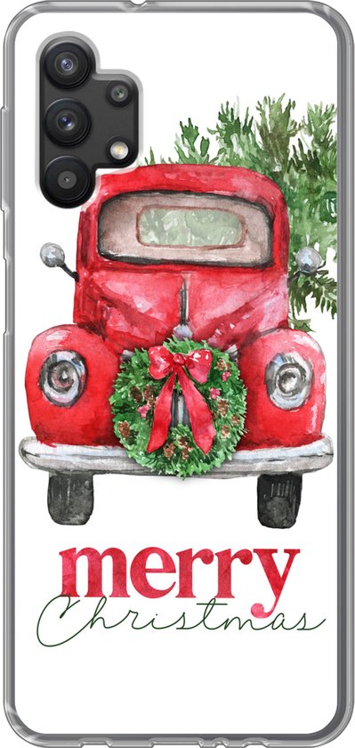 Coque Samsung Galaxy A32 5G – Noël – Voiture – Proverbes – Siliconen