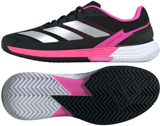 Chaussures pour femmes de course Adidas Defiant Speed ​​2 pour homme , Zwart, pointure 42 2/3