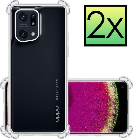 Coque OPPO Find X5 Coque Antichoc – 2x – Transparent