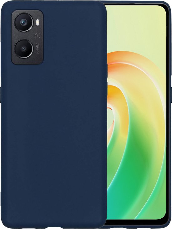 Coque OPPO A76 Siliconen – Coque OPPO A76 – Coque OPPO A76 – Bleu Foncé