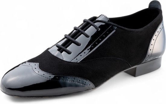 Chaussures de danse Werner Kern Taylor LS pour femmes, pour Latin, salsa, Swing, Rock – Chaussures de danse plates – Semelle en cuir – Werner Kern – Zwart – 42