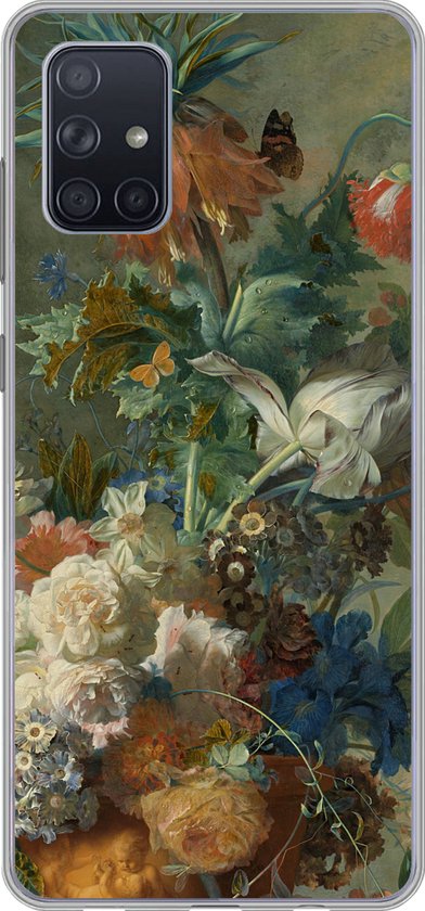 Coque Samsung Galaxy A51 5G – Nature morte aux fleurs – Peinture de Jan van Huysum – Coque de téléphone en Siliconen
