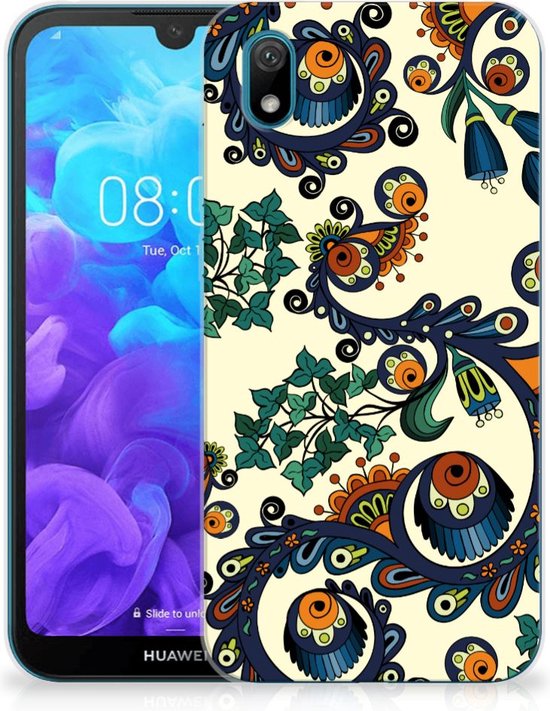 Coque pour Huawei Y5 (2019) Protection Housse Barok Fleur