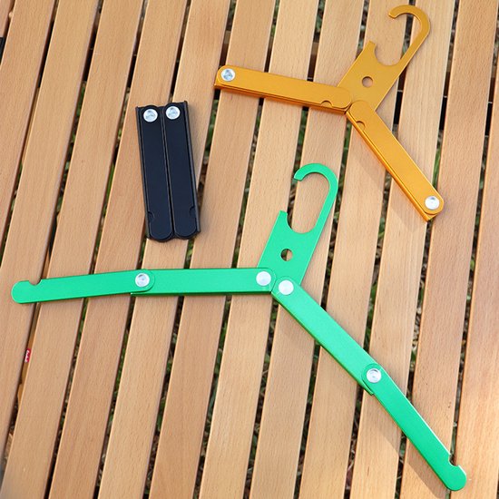 Cintres de voyage pliables en aluminium – Lot de 3, légers et durables, avec coffret cadeau – Idéal pour les croisières et le camping