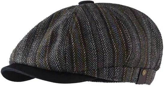 Casquette gavroche chaude unisexe 56–58 cm | Béret octogonal rétro à bord court | Chapeau de peinture automne-hiver pour hommes et femmes | Coiffures à la Mode