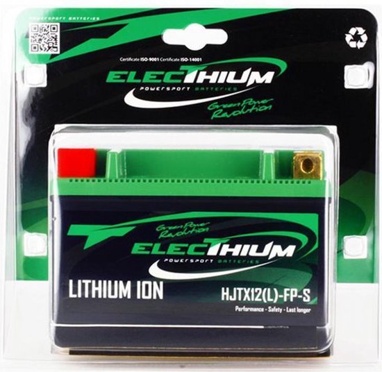Batterie Lithium Electhium pour Moto Suzuki 1000 Tl R 1998 à 2002 HJTX12(L)-FP-S / YTX12-BS / 12.8V 3Ah Neuf