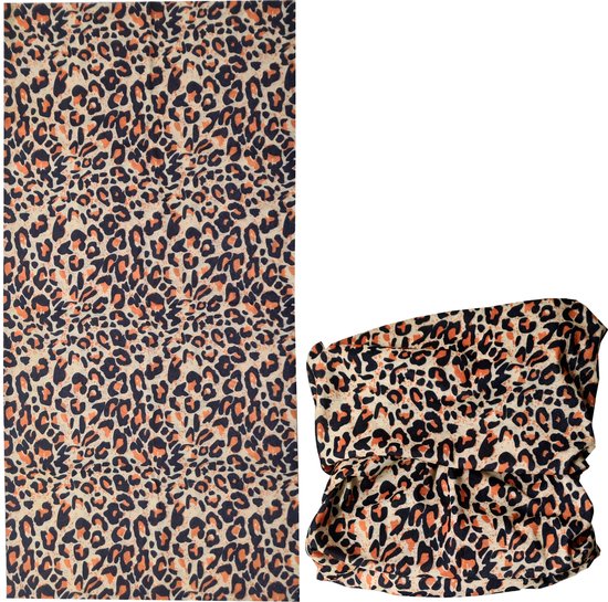 Fako Fashion® en microfibre – Bandana – Cache-cou – Écharpe – Léopard