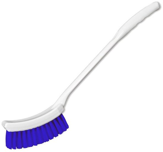 Brosse à main Hygiène MM Eurotool à manche long 40 centimètres Blauw