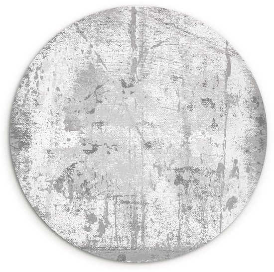 Contours visibles sur un mur en béton dans une illustration Assiette en plastique cercle mural ⌀ 120 cm – impression photo sur cercle mural / cercle vivant (décoration murale)