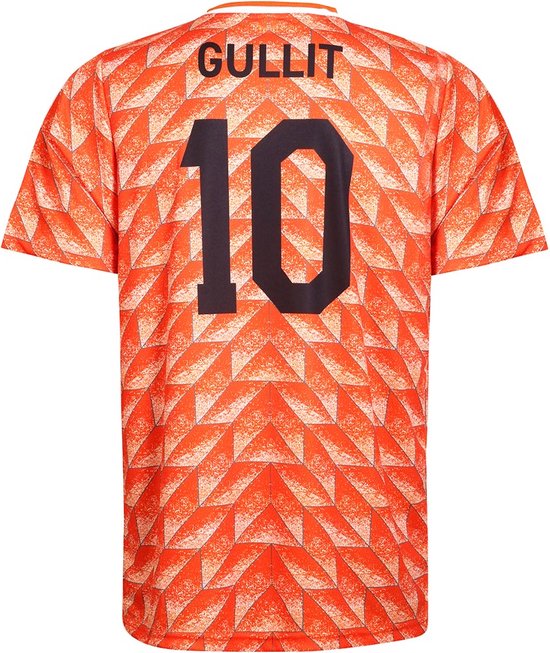 Championnat d&rsquo;Europe 88 Maillot de football Gullit – Nederlands Elftal – Maillot Oranje – Maillots de football Enfants – Garçons et Filles – T-shirts de sport – Adultes – Hommes et femmes-L