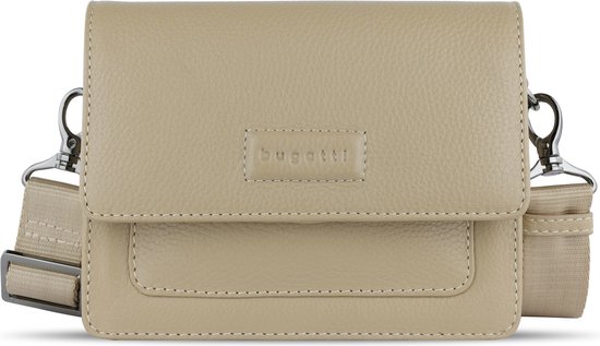 bugatti Sac à épaule bandoulière Sac à épaule Elsa Shoulder Bag With Flap Sand Marron clair