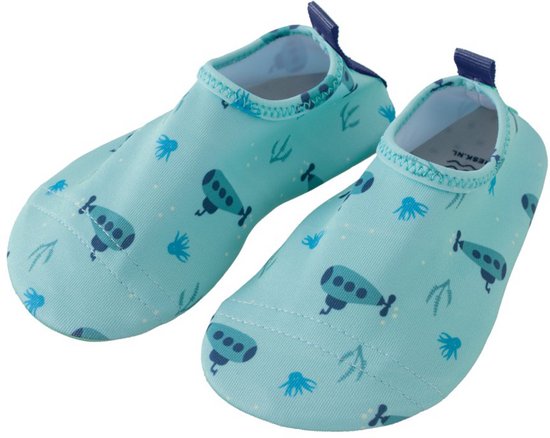 Fresk Chaussures aquatiques 19/20 – Protection UV 50 – Chaussures de plage antidérapantes – Séchage rapide – Chaussures aquatiques pour enfants – Ajustement élastique Garçons – Bleu – Submarine