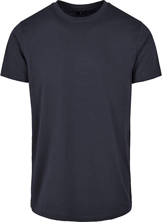 Chemise homme &lsquo; Basic Round Neck&rsquo; à manches courtes Marine – 5XL