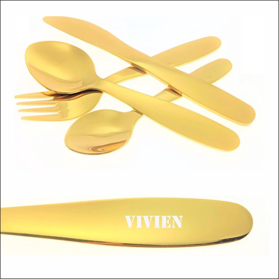 Couverts Couverts pour enfants avec gravure de nom – Vivien
