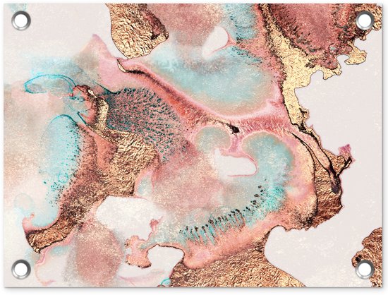 Décoration de Jardin Encre – Pastel – Abstrait – 40×30 cm – Toile de jardin